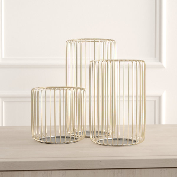 Ivy Bronx Metal Tabletop Candle Lantern & Reviews Wayfair